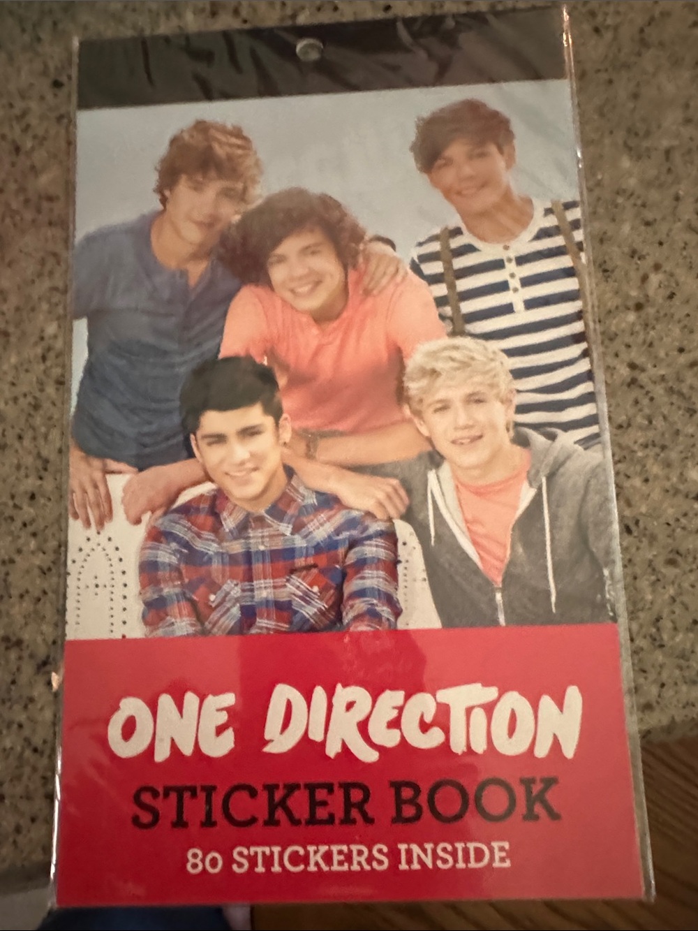 One Direction Sticker Book - Red, Pink, Blue, Gray